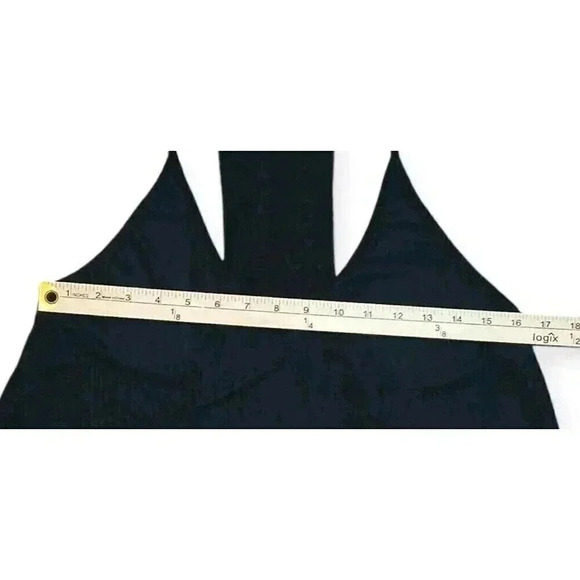 Free People Intimately Black Racerback Pleated Swing Cami Top Flowy Size S/P - Picture 3 of 6